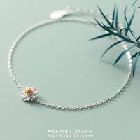 MeeningBrand ❥ สร้อยข้อมือเงิน LITTLE DAISY [01-0007]