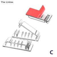 Lintas ที่ม้วนสาย USB ที่เก็บสายที่วางสายโพรปทดสอบคลิปสองปลายการจัดการเดสก์ท็อปสำหรับเมาส์หูฟังตัวป้องกันตัวหนีบสายเคเบิล