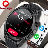 2023สมาร์ทวอท์ชน้ำตาลในเลือดใหม่1.39นิ้ว360*360 AMOLED แตะหน้าจอเต็ม ECG โทรผ่านบลูทูธ Smartwatch สำหรับ Huawei Xiaomi + กล่อง VernaAbig