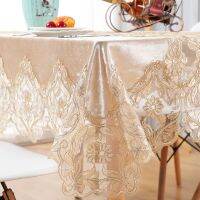 Morris8 European High-Grade Velvet Table Cloth Rectangular Round Square Embroidery Tablecloth Coffee Tea TableCover Home Decor Towels