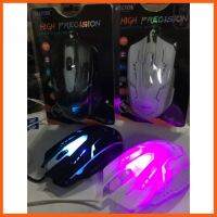 สินค้าขายดี MOUSE TECFON รุ่น TF-195 เมาส์ Gaming ไฟ 7 สี ไฟกระพริบเปลี่ยนสลับสีเองได้อัตโนมัติ(Counterweight Design) ##ที่ชาร์จ แท็บเล็ต ไร้สาย เสียง หูฟัง เคส Airpodss ลำโพง Wireless Bluetooth โทรศัพท์ USB ปลั๊ก เมาท์ HDMI สายคอมพิวเตอร์