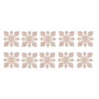 10X Rubber Wood Carved Floral Decal Craft Onlay Applique Furniture DIY Decor C:20x20cm