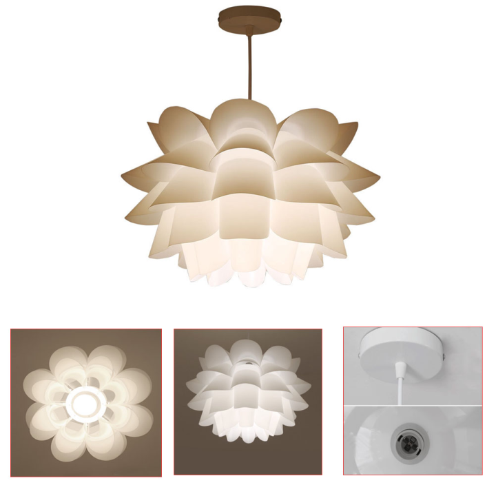 INSTRUCTION CHARMING LOTUS DIY PENDANT LIGHT 