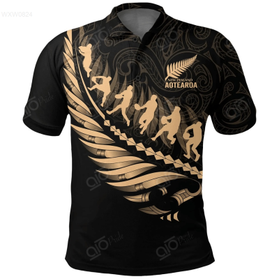 2023 NEW Style Summer Aotearoa New Zealand Polo Shirt - Maori Fern Rugbysize：XS-6XLNew product，Canbe customization high-quality