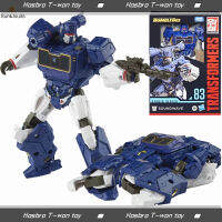 Hasbro หม้อแปลงชุดสตูดิโอ83 Voyager: ตุ๊กตาขยับแขนขาได้ Soundwave 6.5นิ้วหุ่นยนต์ของเล่นคอลเล็กชั่นงานอดิเรก F3173