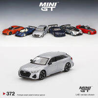 MINI GT 1:64รุ่นรถ RS 6 Avant Alloy Die-Cast Vehicle Display #372 LHD