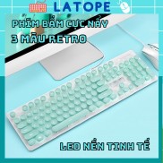 Bộ bàn phím chuột máy tính Latope bàn phím máy tính laptop giả cơ có dây