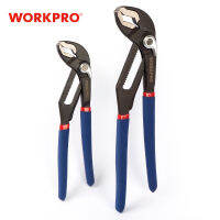 WORKPRO Water Pump Pliers 2-Piece Multifunctional Plier Quick-Release Straight Jaw Groove Joint Pliers Plumbing Pliers