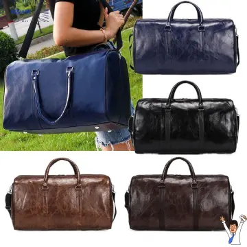 Brand fashion plaid travel bag men's portable large capacity