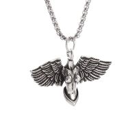 Sexy Angel Pendant Silver Plated Girl Wings Necklace Men and Women Couples Anniversary Gift Jewelry