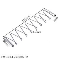 FINEWE 1pcs Wire Diameter 1.2mm Square Flat Spring Factory Manufacture Long Compression Spring