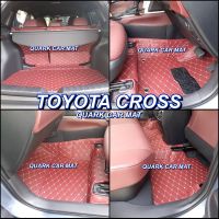 พรม6D TOYOTA CROSS รุ่นหนา พรีเมี่ยม เต็มคัน เข้ารูป ของแถม3อย่างโตโยต้า ครอส