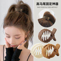 【cw】 High tail Grip Fixed Gadget High Sense Barrettes Female Head Hair Band Shark Clip Headdress ！