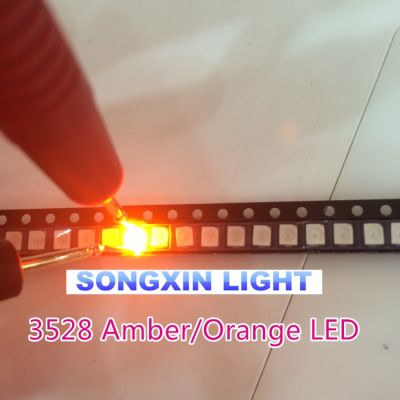 100PCS SMD Led 3528/1210 Orange/amber Smd/smt Plcc-2 High Quality Ultra Bright Light-emitting Diodes Electrical Circuitry Parts