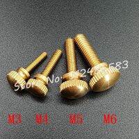 2-5PCS M3 M4 M5 M6 M8 มือกระชับทองเหลือง Knurled สกรูทองแดง Twist Knurled สลักเกลียวคอมพิวเตอร์ Chass bolt Thumb สกรู-asdewrwerds