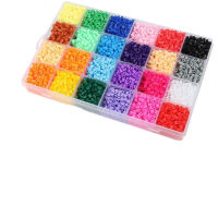 JINLETONG Hama Beads 5mm Kit 2600pcs jigsaw puzzle Fuse Beads Set, 4 Big Pegboards, 2 Ironing Paper 2Pcs Tweezers Christmas Gift