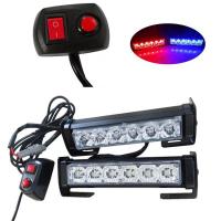 12V LEDสัญญาณไฟจราจรไฟกระพริบฉุกเฉิน,ไฟแฟลชยานพาหนะตำรวจ,กระจังหน้าไฟแฟลชบาร์