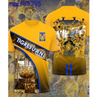 Tigres UANL Campeón Liga Mx 2023 Eight Pattern 3D Shirt