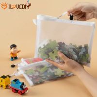 Portable Cosmetic Storing Bag Hangable Jewelry Files Packet Translucent Mesh Zipper Pouch Durable Daily Organizer Supplies Washable Toys Stationery Pack