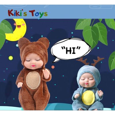 【พร้อมส่ง】ตุ๊กตาทารกจิ๋ว👶baby doll ของเล่นเด็ก ตุ๊กตาทารก ตุ๊กตาเสมือนจริง แถมกล่องใส่ ตุ๊กตานอนหลับ 11x5 cm ตุ๊กตาจิ๋ว👼