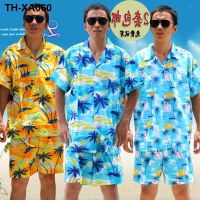 palm beach suit mens suits speed dry flower Hawaii shirts summer fashion handsome tourism