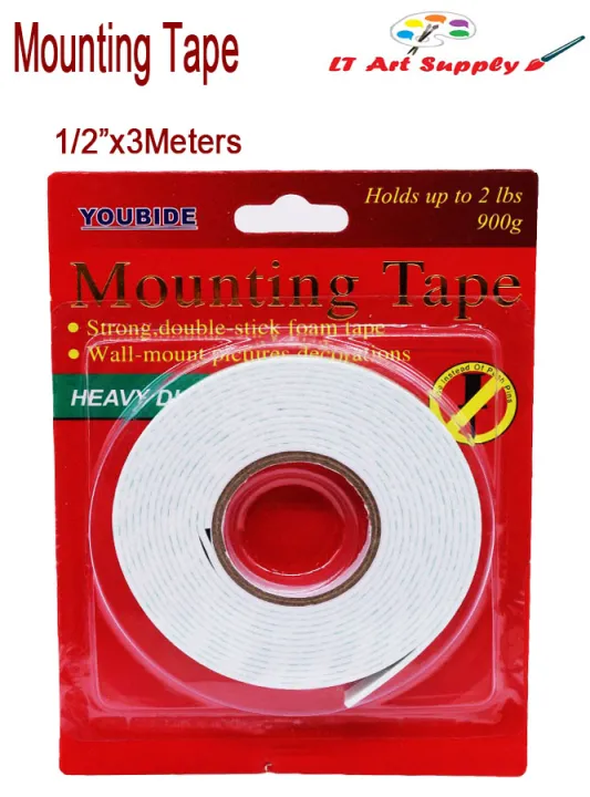 Youbide Double Sided Foam Mounting Tape 1 2 Inches To 11 2inches X 3meters Lazada Ph