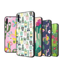 Black เคสโทรศัพท์ Compatible หรับ Samsung Galaxy Note Ultra S20 20 S10 S10E 10 9 8 FE Lite Plus ปก SC-29 Cactus