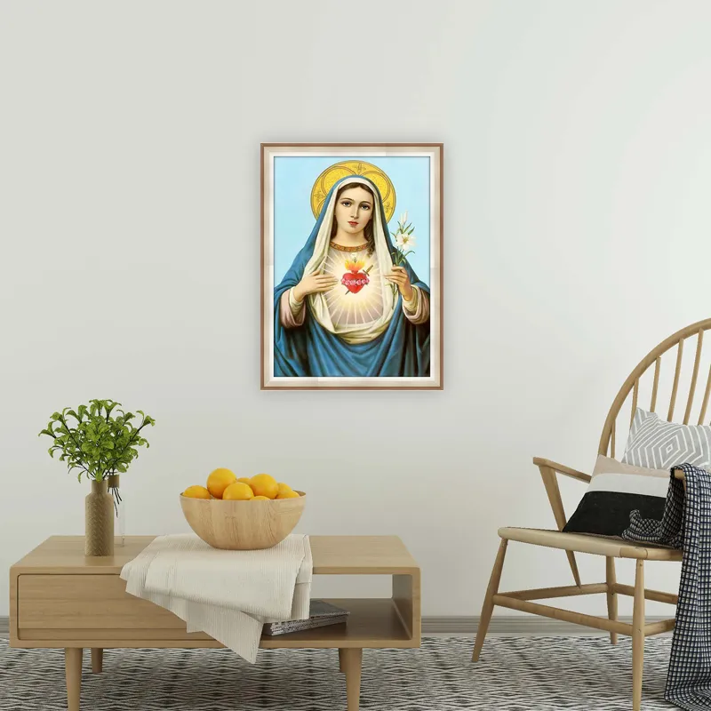 Square' and 'round' Drill Diy 5d Diamond Painting Our Lady Diamond Mosaic  Cross Stitch Diamond Embroidery Religious Icon,gift 