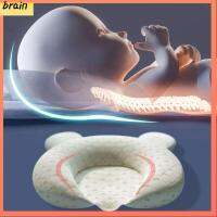 BRAIN ตัวป้องกันศีรษะ หมอนสำหรับเด็ก ระบายอากาศได้ระบายอากาศ ผ้าคอตตอน หมอนรูปทรง สะดวกสบายสบายๆ ล้างทำความสะอาดได้ เบาะรองนอนสำหรับทารก ทารก0-12เดือน