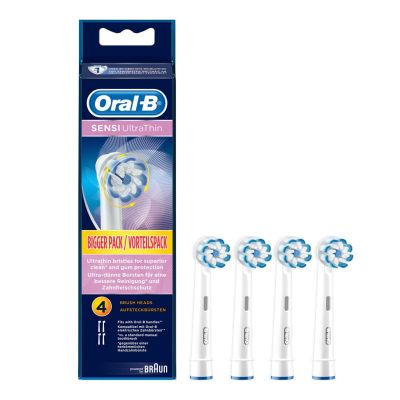 Oral B Sensi Ultrathin Replacement Electric Toothbrush Heads 4 pieces นุ่มมาก หัวแปรงสีฟันไฟฟ้าทดแทน หัวแปรงสีฟัน