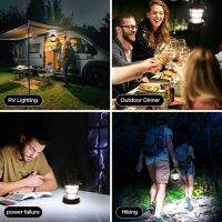 LED Garden Lawn Lamp Emergency Power Bank Waterproof Camping Tent Travel Light 4000mAh Type-C Charging for Hiking Climbing Yard