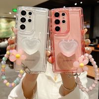 เคสซิลิโคนแบบนิ่มน่ารัก3D รักสายคล้องหัวใจ DDONG สำหรับ Samsung S23อัลตร้า S22บวก S21 A51 A71 A53 5G A52 S A14 A34 A54 A23