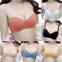 ผู้หญิงฝ้ายสายไร้รอยBraletteส่วนบนBra 3/4ถ้วยชุดชั้นใน