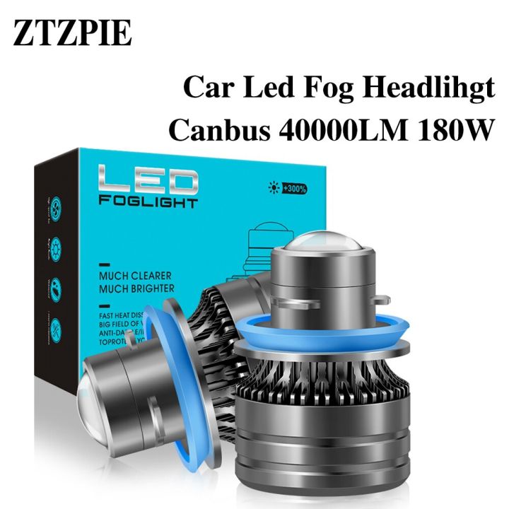 ztzpie-หลอดไฟตัดหมอก-h11-led-สำหรับรถโดยสารประจำทางพลังสูง6000k-40000lm180w-12v-เลนส์หลอดไฟตัดหมอก