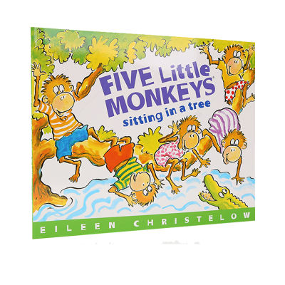 Five little monkeys sitting in a tree five little monkeys sitting in a tree Liao Caixing book list childrens picture story book