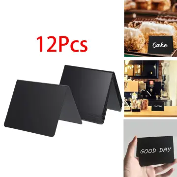 12Pcs Sign Chalkboard Signs Food Mini Board Buffet Chalkboards Labels  Message Blackboard Chalk Table Display Price Tabletop