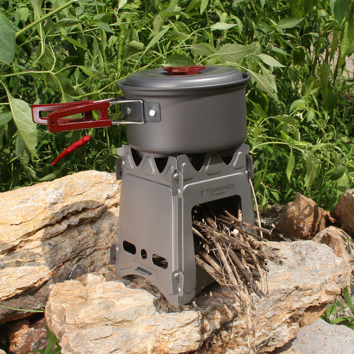 tomshoo-camping-ไม้เตาไฟพกพาพับไทเทเนี่ยมน้ำหนักเบาการเผาไม้-backpacking-เตาสำหรับ-outdoor-survival-cooking-picnic-การล่าสัตว์