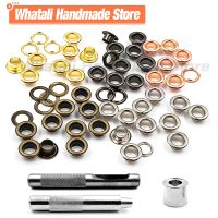 50set Mix 5 Colors Metal Eyelet Grommets With Eyelet Punch Die Tool Set For DIY Leathercraft Clothing Accessories Shoes Belt Bag