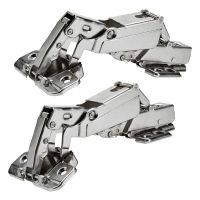 2pcs 175 Degree Hinges Frameless Cabinet Doors Hinges Concealed Hydraulically Adjustable Mounting Hinges Furniture Hardware Door Hardware Locks