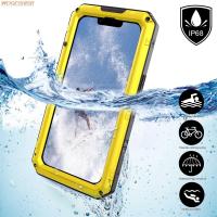 360 Heavy Duty Metal Armor Protection Case for 11 12 13 Pro X Xs Max XR 6 6s 7 8 Plus SE IP68 Waterproof Shockproof Cover