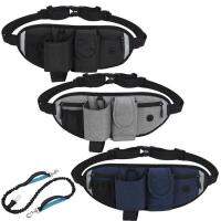 Hiking Waist Pack Outdoor Fitness Waist Backpack Waterproof Multi-Functional Dog Walking Bag with Large Capacity and Elastic Strap for Pet Training superior