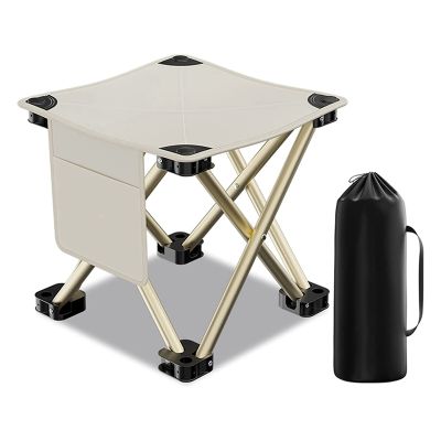 Camping Stool, Lightweight Stool perfect for Adult Fishing Outdoor Walking Beach Picnics Can Hold Up to 450Lbs