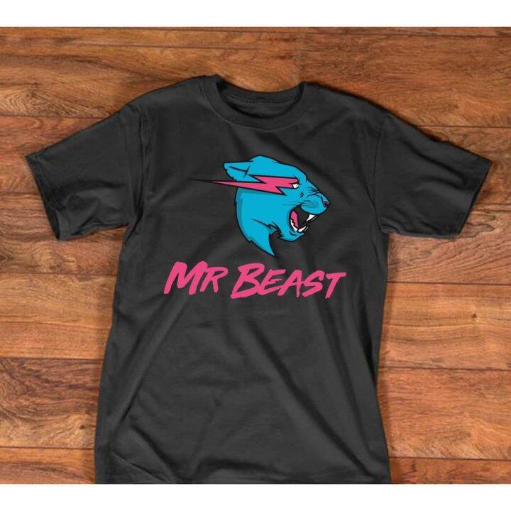 MRBEAST BLACK SHIRT COTTON LOGO | Lazada PH