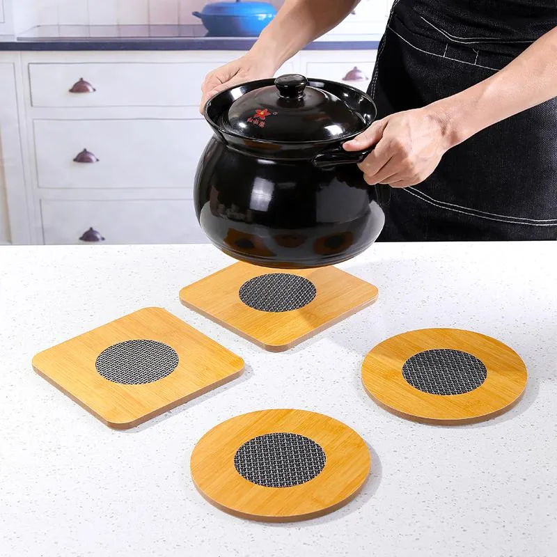 Wooden Nonslip Heat Pad For Kitchen