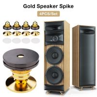 4 PCS 4 Sets Speaker Box Spikes Stand Feet Pad Amplifier Audio Computer Loudspeaker Box Spikes Nails Cone Floor Foot Nail