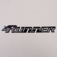 โลโก้ แต่งรถ อักษรแต่ง Logo "4RUNNER" สีดำ