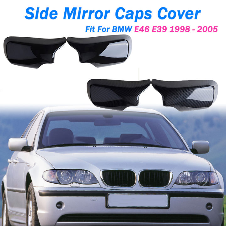 สัมผัสด้านข้างกระจกมองหลังปกหมวกกระจกมองหลังที่อยู่อาศัยเปลี่ยนเหมาะสำหรับ-bmw-e46-e39-1998-2005-4ประตูอุปกรณ์เสริมในรถยนต์