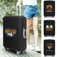 【LZ】❏♗❄  Travel Suitcase Protective Covers Elastic Luggage Cover Protector Poeira Capa para 18  -32  Bagagem Pew Imprimir Bolsa de Viagem Caso