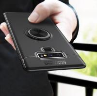 เคสTPU  สำหรับใส่โทรศัพท์ Samsung Galaxy NOTE9  แบบมีแหวนในตัว พร้อมแกนเหล็ก สำหรับยึดติดกับตัวแม่เหล็กยึดโทรศัพท์ในรถยนต์  ตัวแหวนปรับกางเข่้าออก หมุนได้ 360 องศา