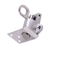 1*Stainless Steel Security Automatic Window Gate Lock Spring Bounce Door Bolt Latch Window Gate Latch Lock Grey Aluminum Latch Door Hardware Locks Met